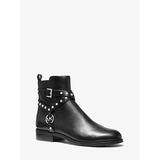 Michael Kors Preston Studded Leather Ankle Boot Black 5