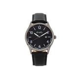 Simplify The 6900 Leather-Band Watch w/ Date Black One Size SIM6904