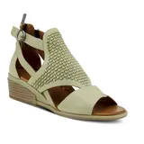 Spring Step Padeeda Women's Wedge Sandals, Size: 37, Green