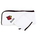 Newborn & Infant Louisville Cardinals Personalized Hooded Towel Gift Set