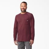 Dickies Men's Cooling Long Sleeve T-Shirt - Burgundy Heather Size (SL600)