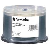 Verbatim CD-R 700MB, 52x, 80 Minute UltraLife Gold Archival Grade, Write-Once, Recor 96159