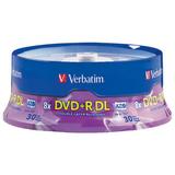 Verbatim DVD+R Double Layer 8.5GB 8x Recordable Disc (Spindle Pack of 30) 96542