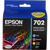 Epson 702 DURABrite Ultra Standard-Capacity Ink Cartridge Multi Pack T702120-BCS