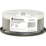 Verbatim BD-R DL 50GB 6X DataLifePlus White Thermal Hub Printable (25 Discs) 97284