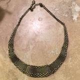 Anthropologie Jewelry | Anthropologie Bronze Collar Necklace | Color: Gold | Size: Os
