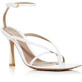 Bottega Venetta Square - Toe High - Heel Sandals - White - Bottega Veneta Heels