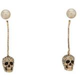 Skull Earrings - Metallic - Alexander McQueen Earrings