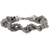 Rope Chain Bracelet In Silver - Metallic - Emanuele Bicocchi Bracelets