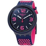 Bbcandy Quartz Black Dial Unisex Watch - Pink - Swatch Watches
