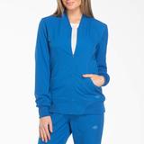 Dickies Women's Dynamix Zip Front Scrub Jacket - Royal Blue Size M (DK330)