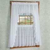 Sea Glass II Long Swag Valance Pair, 62 x 72, White