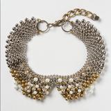Anthropologie Jewelry | Anthro Pam Hiran Sparked Agate Collar Necklace | Color: Gold | Size: Os