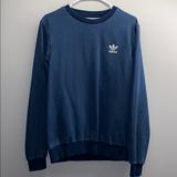Adidas Sweaters | Adidas Denim Sweatshirt | Color: Blue | Size: S