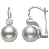 Akoya Pearl & Diamond Drop Earrings In 14k White Gold - White - Bloomingdale's Earrings
