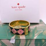 Kate Spade Jewelry | Kate Spade Floral Enamel Bangle Bracelet | Color: Gold | Size: Os