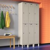 Hallowell ValueMax 2 Tier 3 Wide Locker Metal in White, Size 78.0 H x 36.0 W in | Wayfair UH3288-2A-HG