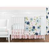 Sweet Jojo Designs 11 Piece Crib Bedding Set Polyester in Gray | Wayfair WatercolorFloral-PK-BU-11
