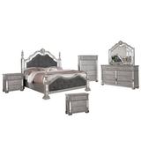 Willa Arlo™ Interiors Salvaggio Upholstered Standard 6 Piece Bedroom Set Upholstered in Gray, Size Queen | Wayfair DACC1DD35DDC4DCC93DDE399736DD064