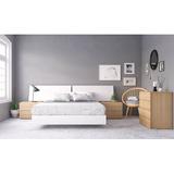 Wade Logan® Anquanette Platform Bedroom Set Wood in Brown/White, Size Queen | Wayfair A61D05C9C5A94EC9B06FCEF567CF1BCA