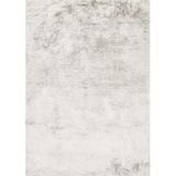 Brown/White Area Rug - Brayden Studio® Seldovia Handmade Shag Ivory Area Rug Polyester in Brown/White, Size 78.0 W x 2.0 D in | Wayfair