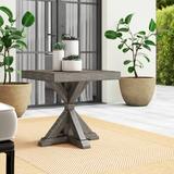 Beachcrest Home™ Danny Side Table Stone/Concrete/Metal in Brown/Gray, Size 22.38 H x 22.25 W x 22.25 D in | Wayfair