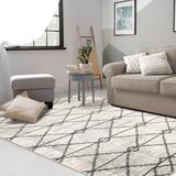 Union Rustic Fitz Geometric Charcoal Area Rug Polypropylene in Gray, Size 72.0 W x 0.43 D in | Wayfair 56509ACDC56749B9B85BC0B72D538D39