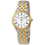 Flagship Automatic White Dial Watch - Metallic - Longines Watches
