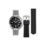 Heritor Automatic Matador Box Set with Interchangable Bands and Date Display Black/Silver One Size HERHR9301