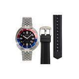 Heritor Automatic Matador Box Set with Interchangable Bands and Date Display Red/Blue One Size HERHR9303