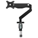 Office Star Products Single Monitor Arm with Dual USB 3.0 Port, Black