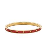 Kate Spade Jewelry | Kate Spade Red Spot The Spade Bangle Bracelet | Color: Gold/Red | Size: Os