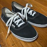 Vans Shoes | Authentic Black Vans | Color: Black | Size: 8.5