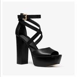 Michael Kors Shoes | 2 Left! Hpmichael Kors Burke Platform Heels | Color: Black | Size: Various