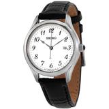 Neo Classic Quartz White Dial Watch - Metallic - Seiko Watches