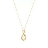Belk & Co 1.7 Ct. T.w. Freshwater Pearl Pendant Necklace In 10K Yellow Gold, 18 In