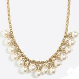 J. Crew Jewelry | Nwt J. Crew Pearl Accent Necklace | Color: Gold/White | Size: Os
