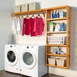 John Louis Home Laundry Room Organizer Wood in Brown, Size 76.0 H x 96.0 W x 12.0 D in | Wayfair JLH-364
