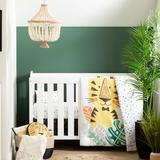 Indigo Safari Elspeth Baby Tiger 6 Piece Crib Bedding Set Polyester in Black/White, Size 38.0 W in | Wayfair 100355