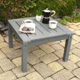 Dovecove Oconee Plastic Side Table Plastic in Blue, Size 16.0 H x 24.0 W x 24.0 D in | Wayfair D76FF56F81334D6AA97E5A4596E0DE01