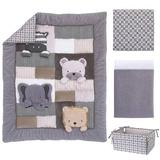 Harriet Bee Westport Animal 4 Piece Crib Bedding Set Polyester in Brown/Gray/White, Size 36.0 W in | Wayfair F3AAEB82239746AAB7E2F79335798CD6