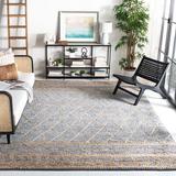 Blue Area Rug - Sand & Stable™ Phippsburg Geometric Handwoven Natural/Area Rug Cotton/Jute & Sisal in Blue, Size 108.0 W x 0.59 D in | Wayfair
