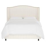 Sand & Stable™ Eric Low Profile Standard Bed Upholstered/Polyester/Metal in White/Black | Wayfair CA348DA17D8E41AA955C5F6CFC8887F7