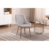 Etta Avenue™ Alannah Velvet Side Chair Upholstered/Velvet in Gray, Size 31.69 H x 20.28 W x 23.82 D in | Wayfair 09E4DD4553B04176884AEE5AD6730205