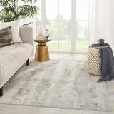 White Area Rug - Williston Forge Barnsdall Gray/Ivory Area Rug Polyester/Viscose in White, Size 63.0 W x 0.25 D in | Wayfair