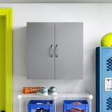 Wayfair Basics® Aaru 24" H x 23" W x 12" D Wall Cabinet Manufactured Wood in Gray, Size 24.0 H x 23.46 W x 12.36 D in