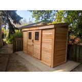 Outdoor Living Today 12 ft. W x 4 ft. D Solid Wood Lean-To Storage Shed in Brown, Size 96.0 H x 144.0 W x 48.0 D in | Wayfair SS124-SLIDER