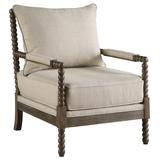 Living Room Accent Chair In Rustic Oak in Beige - Best Master Furniture HL36