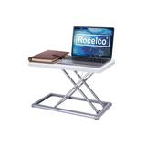 Rocelco Portable Desk Riser Laptop Cart Plastic in White, Size 1.0 H x 19.0 W x 10.0 D in | Wayfair R PDRW