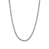 Belk & Co Men's 22 Inch Rope Chain Necklace In Sterling Silver